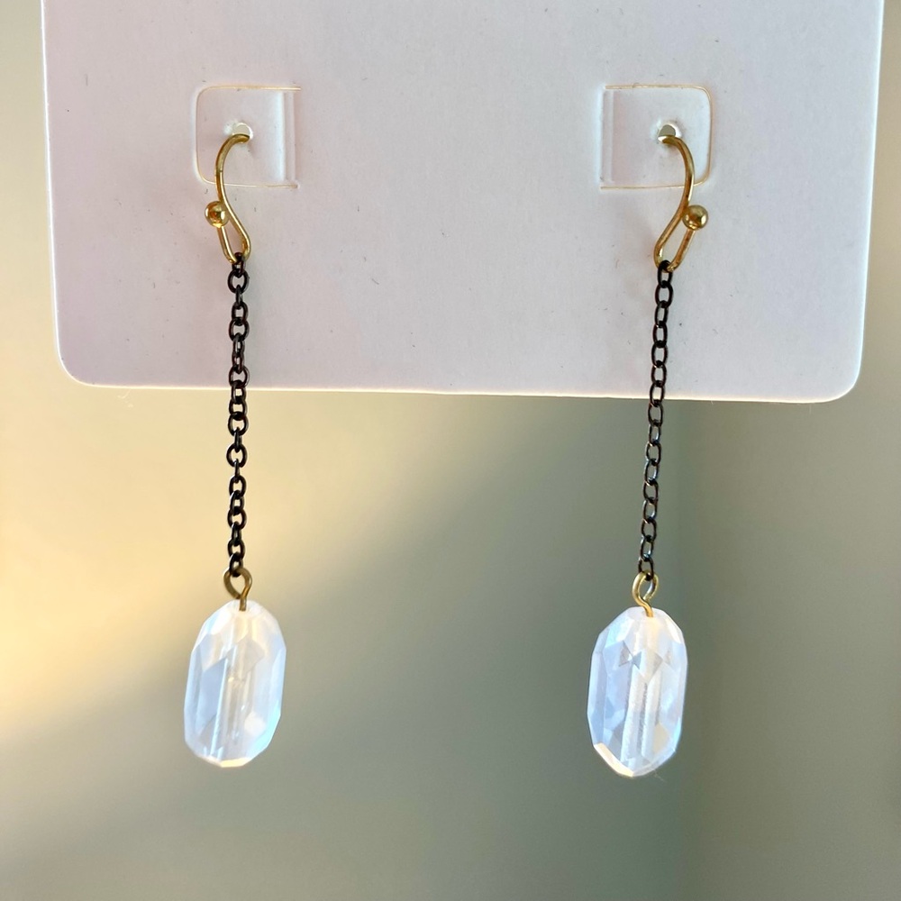 Banana Republic Gold and Black Baroque Earrings